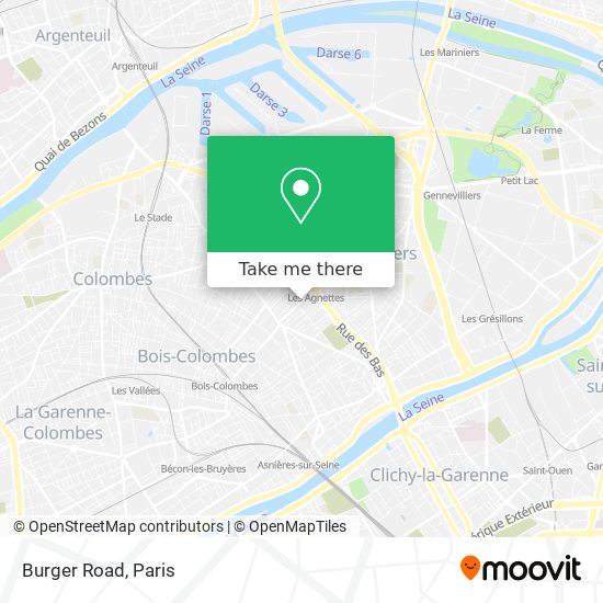 Mapa Burger Road