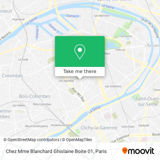 Chez Mme Blanchard Ghislaine Boite 01 map