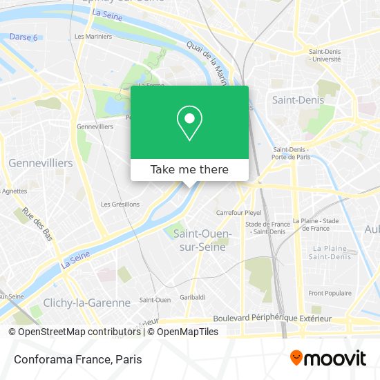 Conforama France map