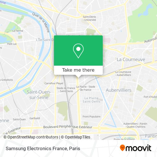 Samsung Electronics France map