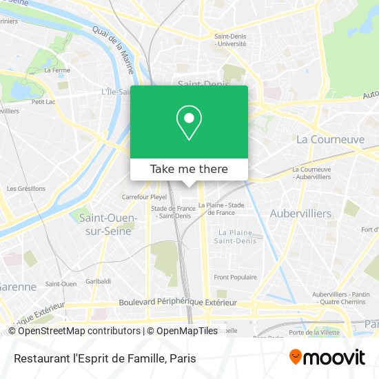 Restaurant l'Esprit de Famille map