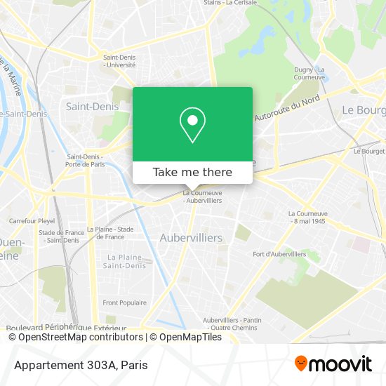 Mapa Appartement 303A