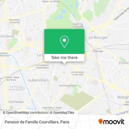 Pension de Famille Courvilliers map