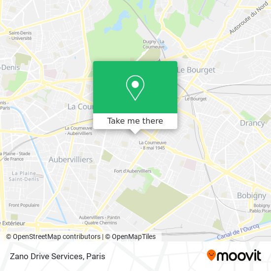 Zano Drive Services map