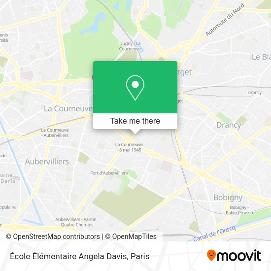 École Élémentaire Angela Davis map