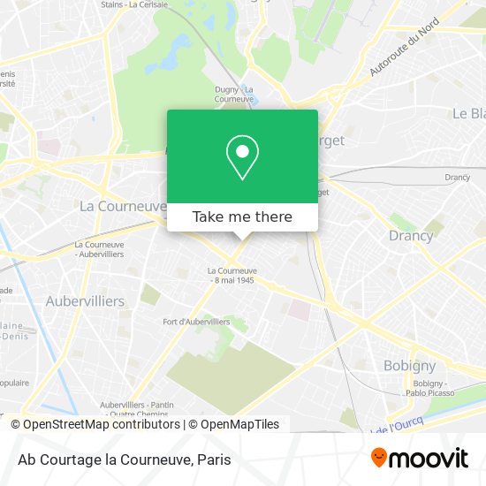 Ab Courtage la Courneuve map