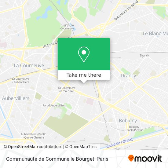 Communauté de Commune le Bourget map