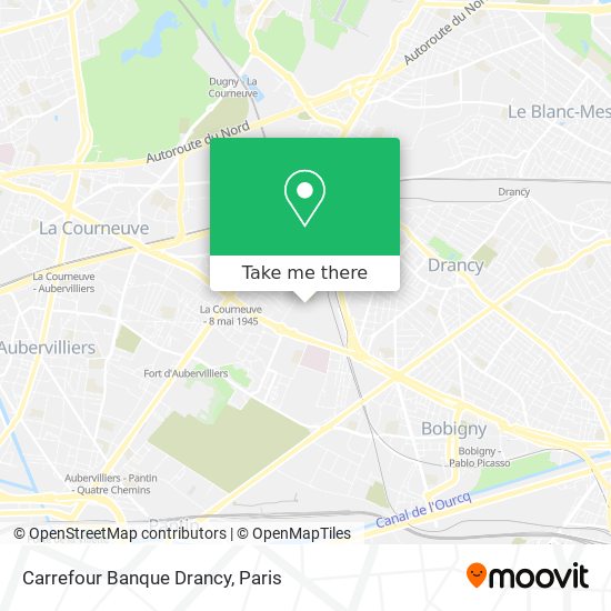Carrefour Banque Drancy map