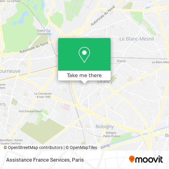 Mapa Assistance France Services