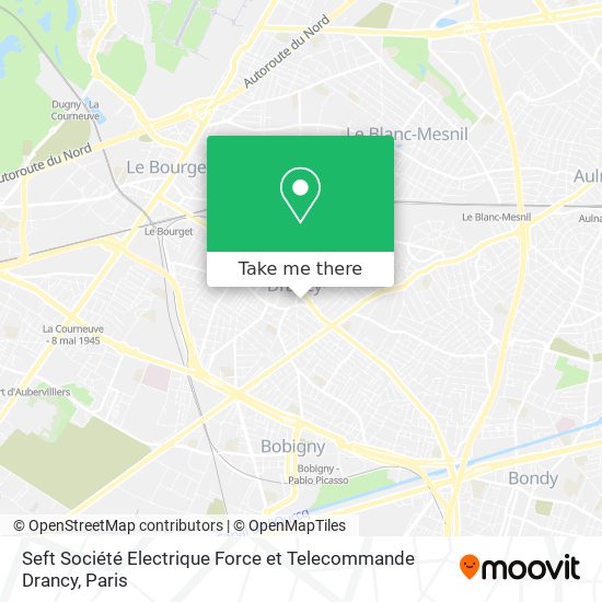 Seft Société Electrique Force et Telecommande Drancy map