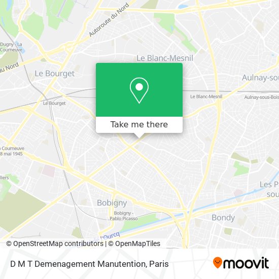 D M T Demenagement Manutention map