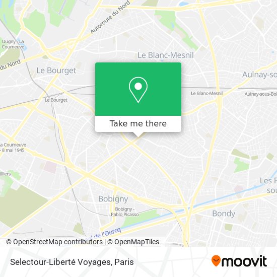 Mapa Selectour-Liberté Voyages