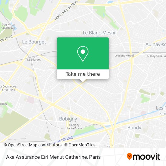 Axa Assurance Eirl Menut Catherine map