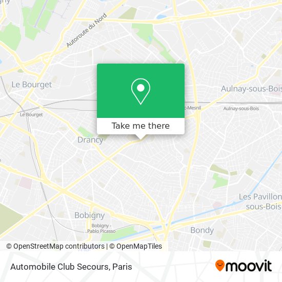 Automobile Club Secours map