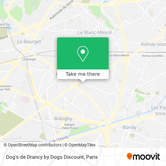 Dog's de Drancy by Dogs Discount map