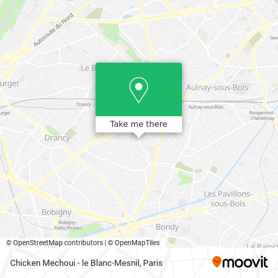 Chicken Mechoui - le Blanc-Mesnil map