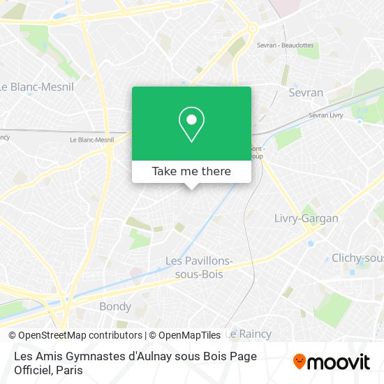 Les Amis Gymnastes d'Aulnay sous Bois Page Officiel map