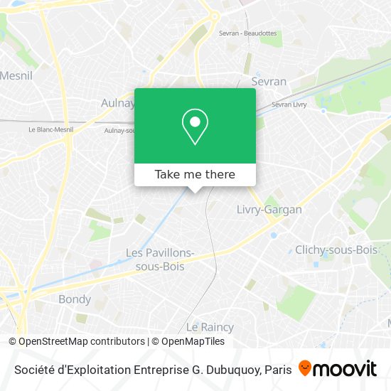 Mapa Société d'Exploitation Entreprise G. Dubuquoy