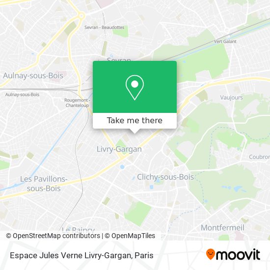 Mapa Espace Jules Verne Livry-Gargan