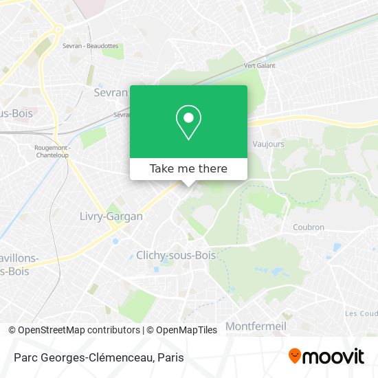 Mapa Parc Georges-Clémenceau