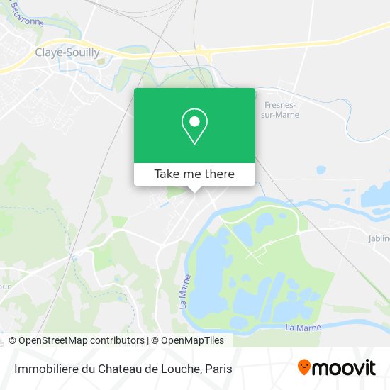 Mapa Immobiliere du Chateau de Louche