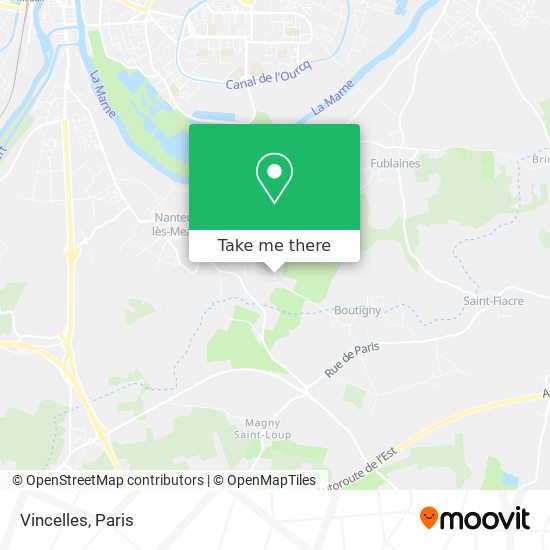 Vincelles map