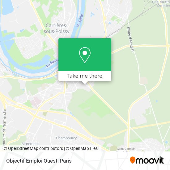 Objectif Emploi Ouest map