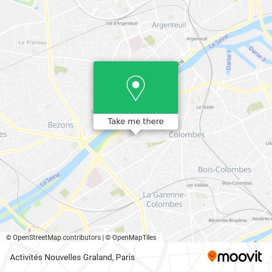 Activités Nouvelles Graland map