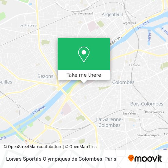 Loisirs Sportifs Olympiques de Colombes map