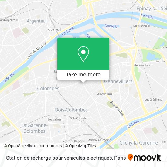 Mapa Station de recharge pour véhicules électriques