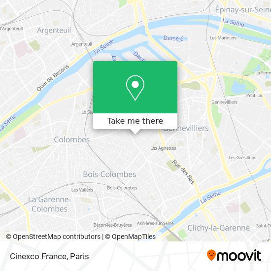 Mapa Cinexco France