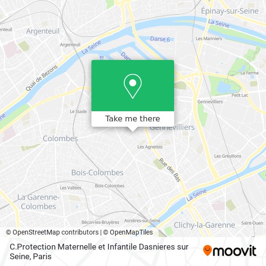 Mapa C.Protection Maternelle et Infantile Dasnieres sur Seine