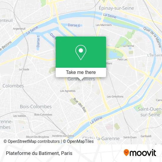 Plateforme du Batiment map