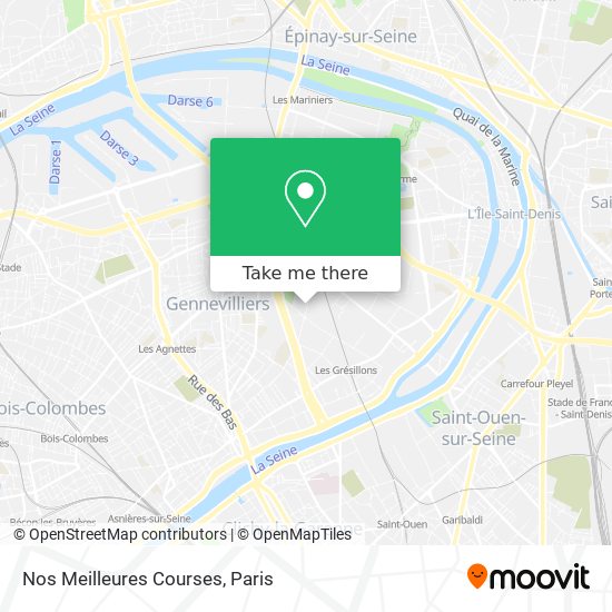 Nos Meilleures Courses map