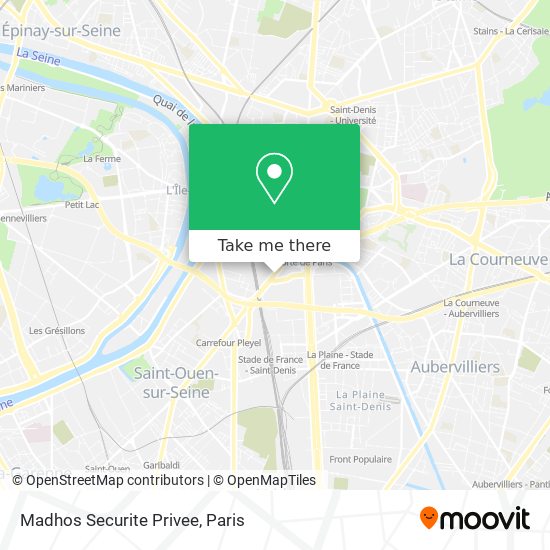 Madhos Securite Privee map