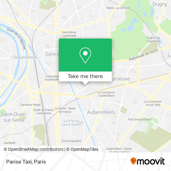 Mapa Parise Taxi