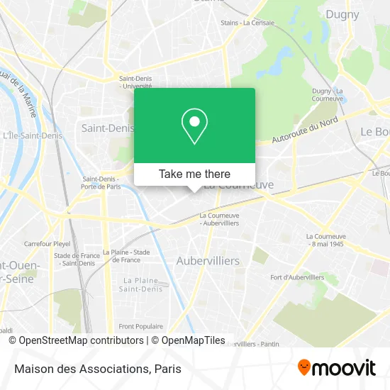 Maison des Associations map