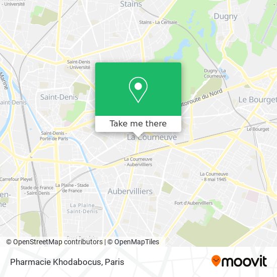 Pharmacie Khodabocus map