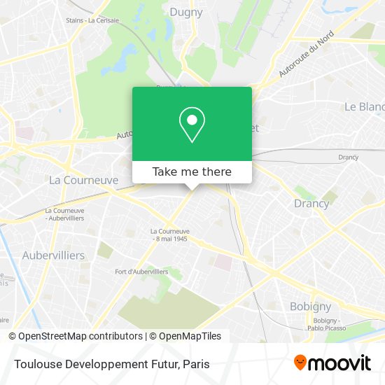 Toulouse Developpement Futur map