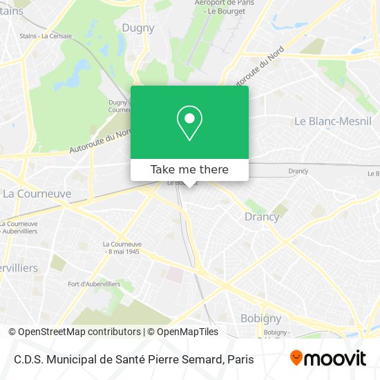 C.D.S. Municipal de Santé Pierre Semard map