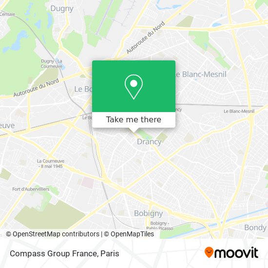 Mapa Compass Group France