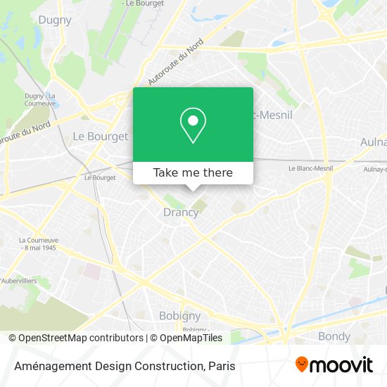 Aménagement Design Construction map