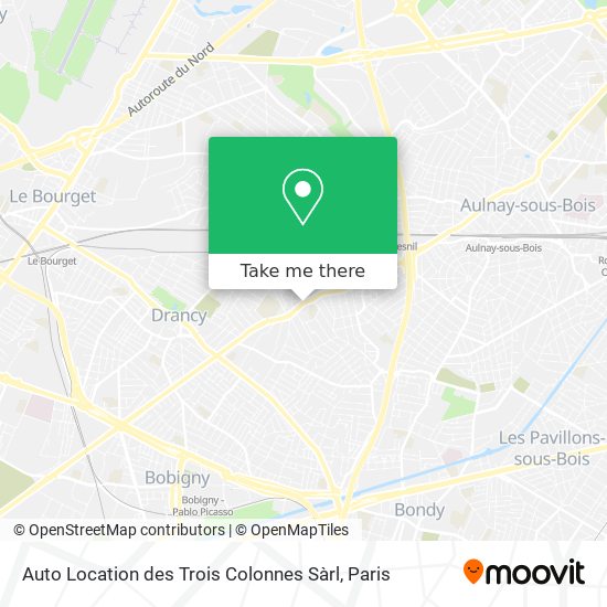 Auto Location des Trois Colonnes Sàrl map