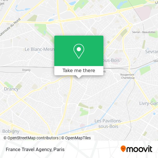 Mapa France Travel Agency