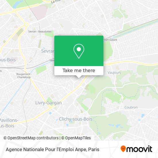 Agence Nationale Pour l'Emploi Anpe map