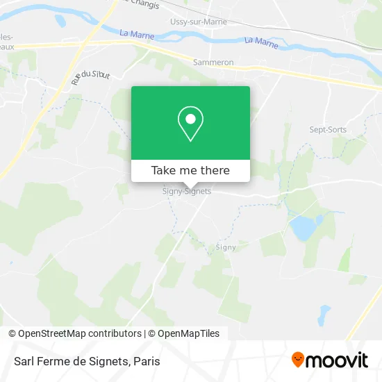 Sarl Ferme de Signets map
