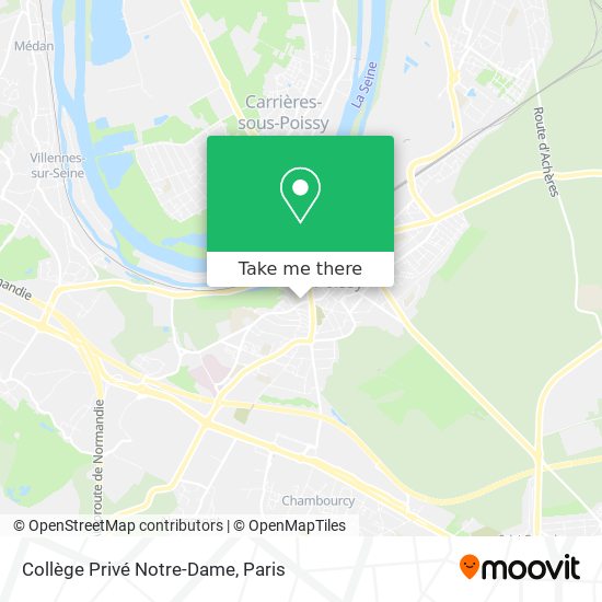 Mapa Collège Privé Notre-Dame