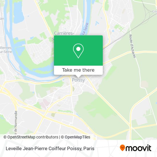 Leveille Jean-Pierre Coiffeur Poissy map