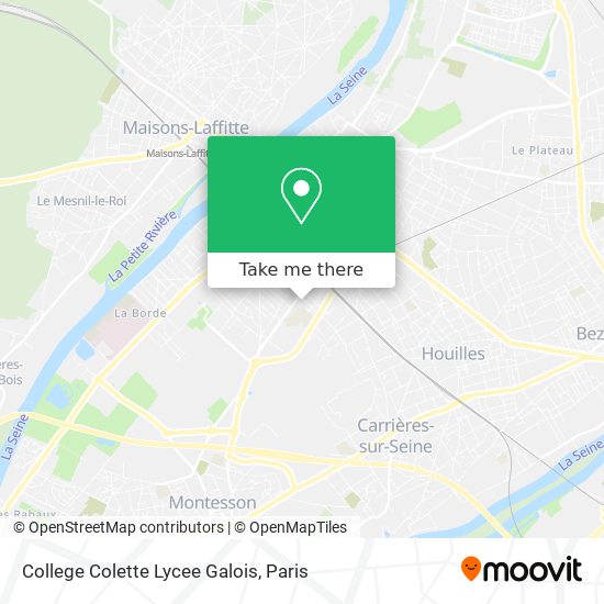 Mapa College Colette Lycee Galois