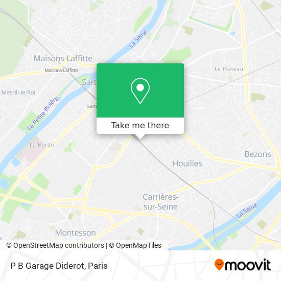 Mapa P B Garage Diderot